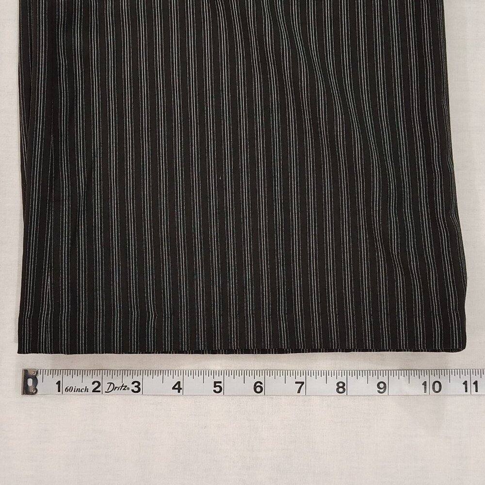 Ann Taylor Loft Julie Trouser Dress Pants Womens Size 6 Pinstripe Wide Leg Black - Picture 13 of 15